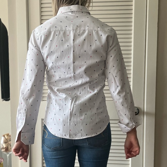 sailboat red/white/blue button up - Picture 2 of 9